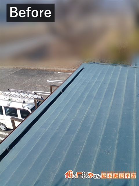 茅野市屋根塗装　施工前